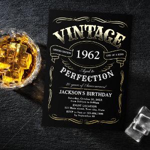Any Age Vintage Whiskey Themed Birthday Foil