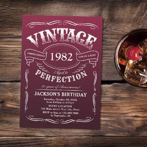 Any Age Vintage Whiskey Themed Birthday