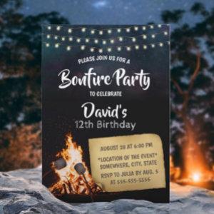 Bonfire & S'mores Camping Birthday Party