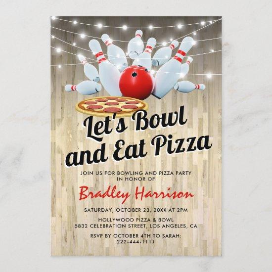 Bowling and Pizza Birthday Party