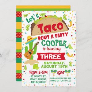 Boys Taco Bout A Party Birthday