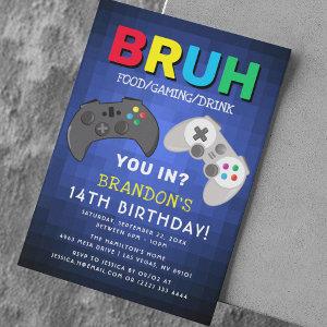 BRUH, Boy Gaming Birthday Party