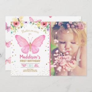 Butterfly Kisses Garden Floral Confetti Birthday
