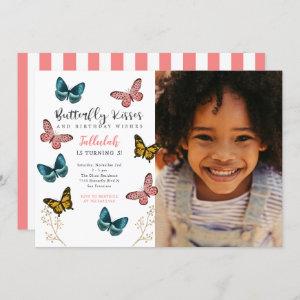 Butterfly Kisses Girls Birthday Party Photo