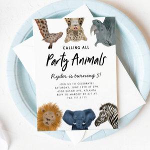 Calling All Party Animals Safari Zoo Birthday