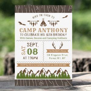 Camping Outdoors Birthday Party