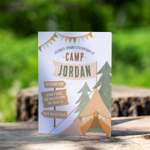 Camping Theme Outdoor Adventure Boy Birthday Party