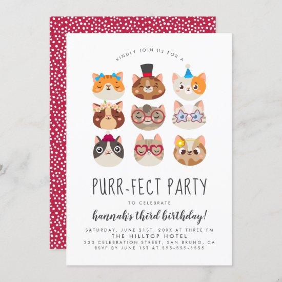 Cartoon Cats Kids’ Purr-fect Birthday Party