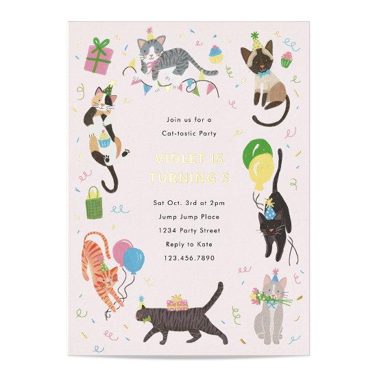 Cat-Tastic Kitty Cat Birthday Party With Gold Foil