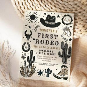 Cowboy Wild Western First Rodeo First Birthday 1st