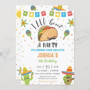 Cute Kawaii Taco 'Bout a Party Fiesta Birthday
