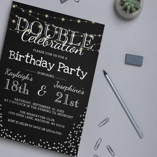 Elegant Double Celebration Birthday Party