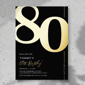 Elegant Eighty 80th Birthday Party Foil