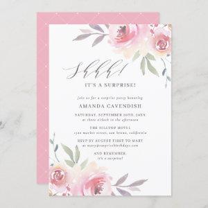 Elegant Painted Floral Surprise Birthday Party