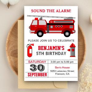 Fire Truck Firefighter Birthday Party