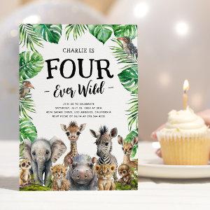Four Ever Wild Safari 4th Birthday Party