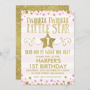 Girl's Twinkle Little Star 1st Birthday