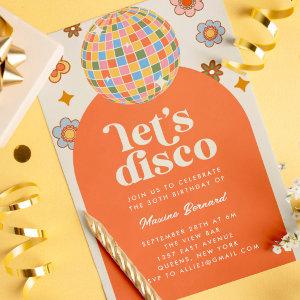 Groovy Retro 70s Let's Disco Birthday Party