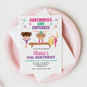 Gymnastics Cartwheels and Cupcakes Birthday