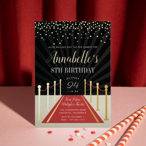 Hollywood Red Carpet Movie Night Birthday Party Foil