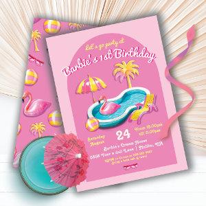 Malibu Beach Doll Retro Birthday Pool Party