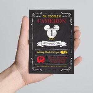 Mickey Mouse Icon Chalkboard 1st Birthday