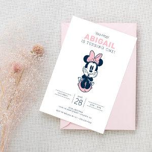 Minnie Mouse Pink & Blue 1st Birthday