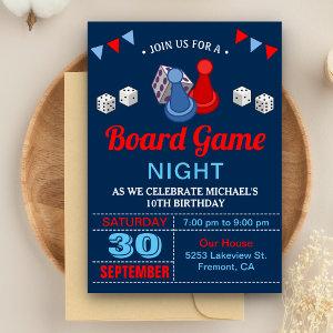 Modern Board Game Night Birthday Party