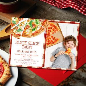 Modern Slice Slice Baby Pizza Birthday