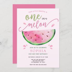 One in a Melon Watermelon Birthday