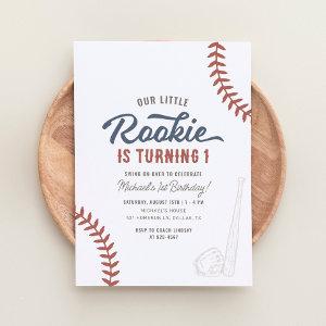 Our Little Rookie Baseball 1st Birthday