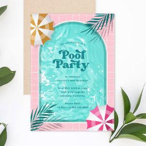 Palm Springs Pool Party Pink Adult Birthday