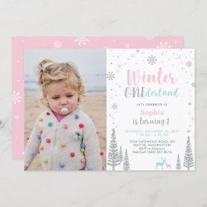 Pink & Mint | Winter Onederland Girl 1st Birthday