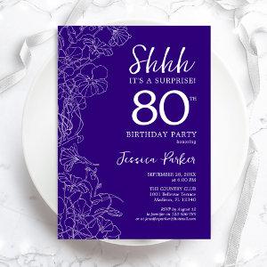 Purple Surprise 80th Birthday
