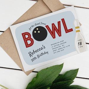Retro Vintage Bowling Theme Birthday Party Foil