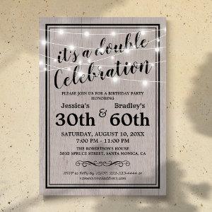 Rustic Adult Joint Birthday Party