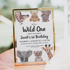 Safari Wild One 1st Birthday Boy