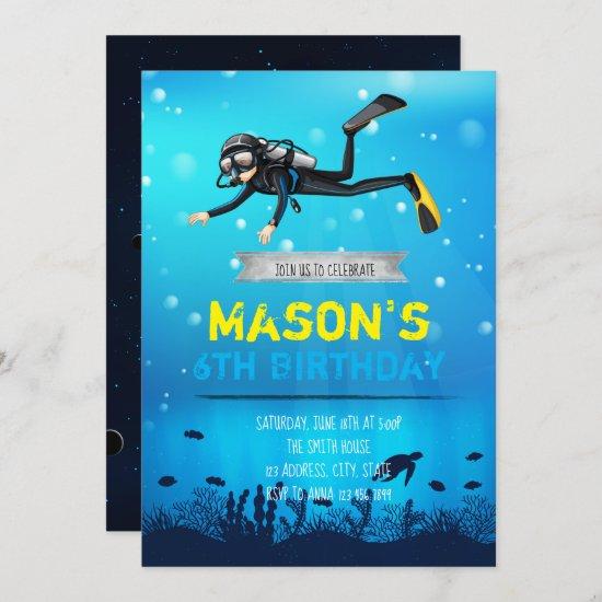 Scuba Diving Birthday party