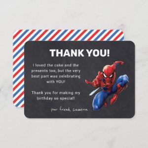 Spider-Man Chalkboard Birthday Thank You