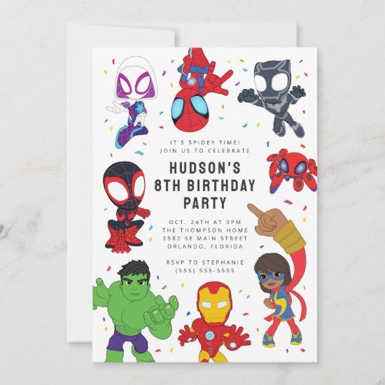 Spidey and His Amazing Friends Confetti Birthday