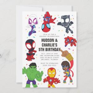 Spidey and His Amazing Friends Twin Birthday
