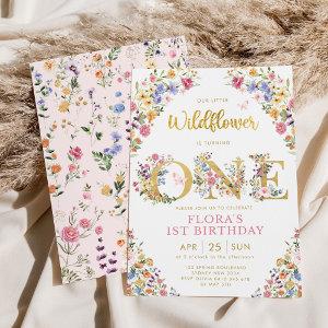 Spring Wildflower Meadow Girl 1st Birthday Party