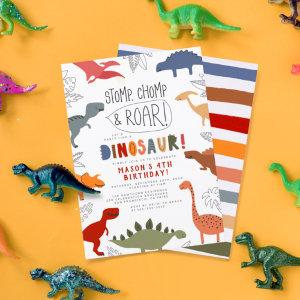 Stomp, Chomp and Roar! Dinosaurs Birthday Party