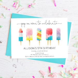 Summer popsicle ice cream birthday party