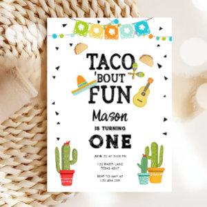 Taco Bout Fun Uno Fiesta Boy 1st First Birthday