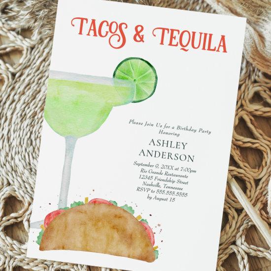 Tacos and Tequila Margarita Birthday Party