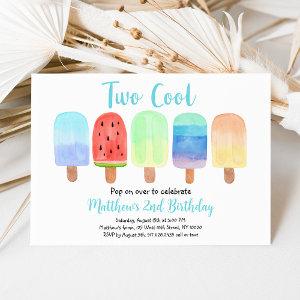 Two Cool Blue Popsicle Birthday