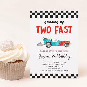 Two Fast Race Car Boy 2nd Birthday Party