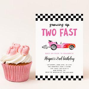 Two Fast Race Car Girl 2nd Birthday Party
