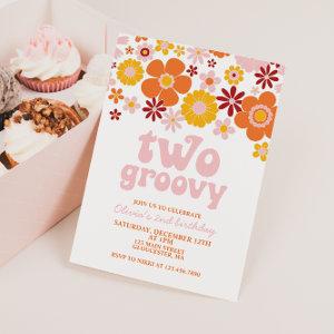 Two Groovy Retro Floral 2nd birthday